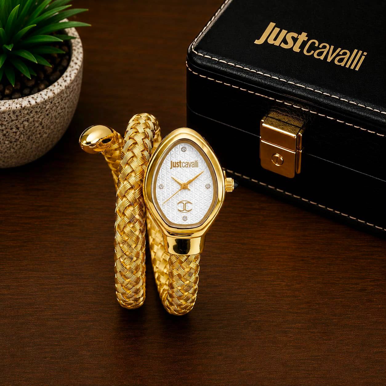 Just Cavalli Snake Bangle Watch – Premium Ladies Kada | 7AA Quality