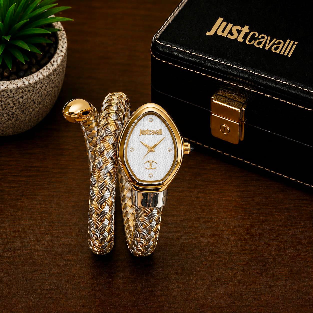 Just Cavalli Snake Bangle Watch – Premium Ladies Kada | 7AA Quality