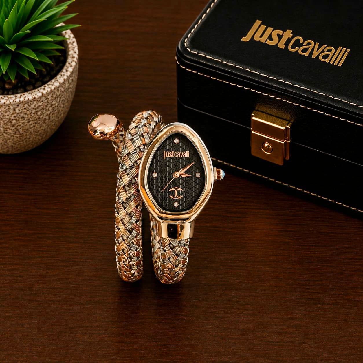 Just Cavalli Snake Bangle Watch – Premium Ladies Kada | 7AA Quality