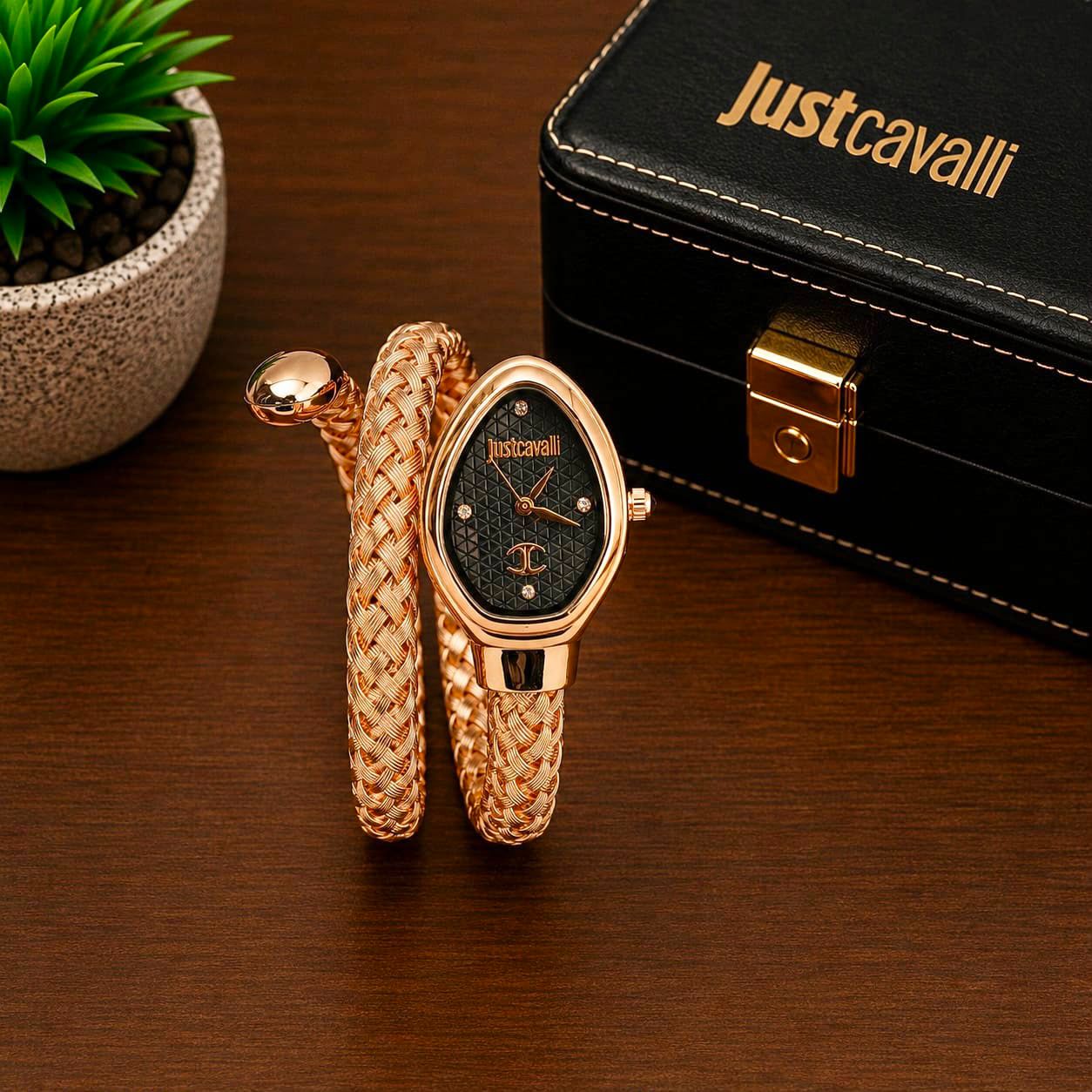 Just Cavalli Snake Bangle Watch – Premium Ladies Kada | 7AA Quality